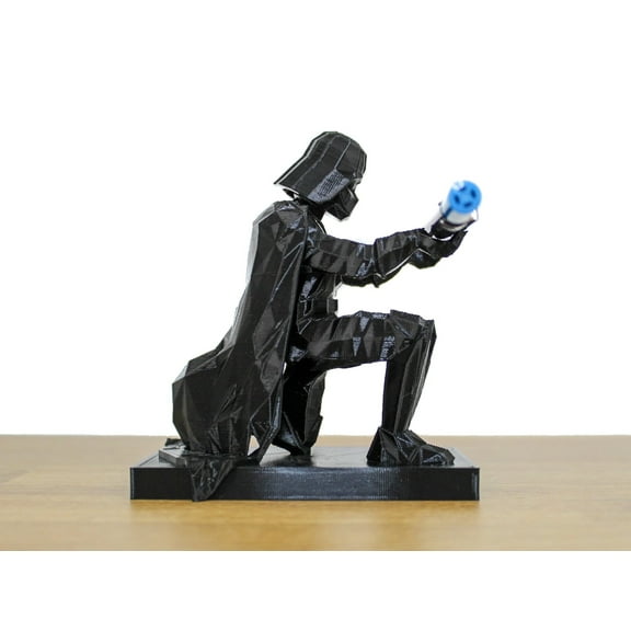 Clever Contraption Darth Vader Pen Holder | Black Cylindrical PLA Plastic Desk Organizer | Star Wars-Inspired Gift