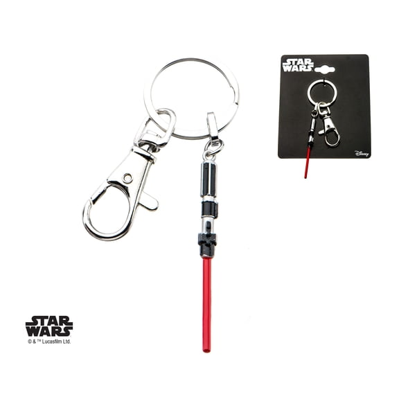 Darth Vader Red Lightsaber Steel Key Chain