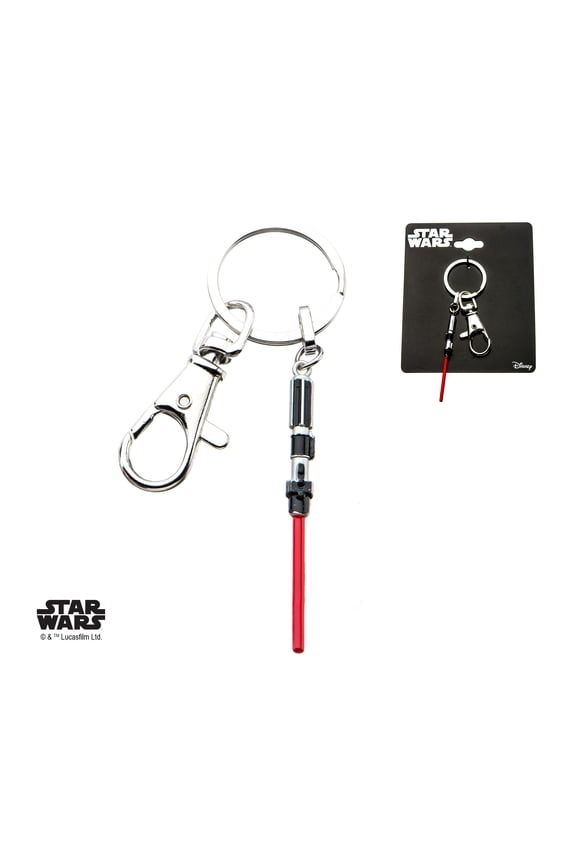 Darth Vader Red Lightsaber Steel Key Chain