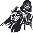 thumbnail image 1 of Darth Vader Star Wars Cartoon Character Wall Art Vinyl Sticker Design Decal Girls Boys Kids Bedroom Nursery Kindergarten Fun Home Children Room Decor Sticker Wall Art Vinyl Decor Size (30x27 inch), 1 of 1