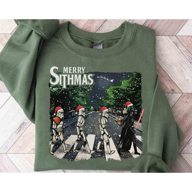 Darth Vader Stormtrooper Merry Sithmas Abbey Road Walking shirt, Funny ...