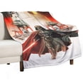 thumbnail image 1 of Darth Vader Throw Blanket Cozy Warm Flannel Blanket for Living Room Bedroom Bed Sofa Camping Travel, All Seasons Fleece Blankets Gifts for Kids Girls Boys Adults 55"x70", 1 of 8