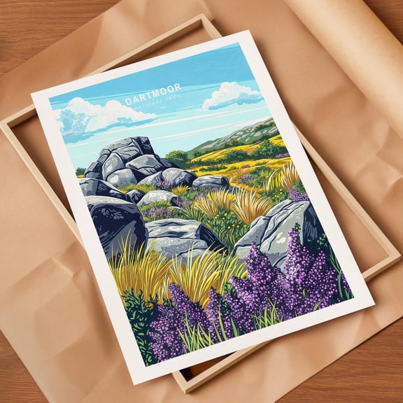 Dartmoor Devon National Park Landscape Home Decor