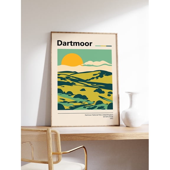 Dartmoor National Park Travel UK Nature Art Poster Wall Art Print