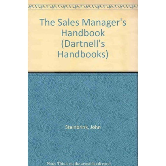 Pre-Owned Dartnell Sales Manager's Handbook, 9780850131628, 0850131626, Hardcover, 14 edition