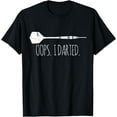 thumbnail image 1 of Darts Dart T-Shirt men and women can wear, black, white, gifts, 1 of 4