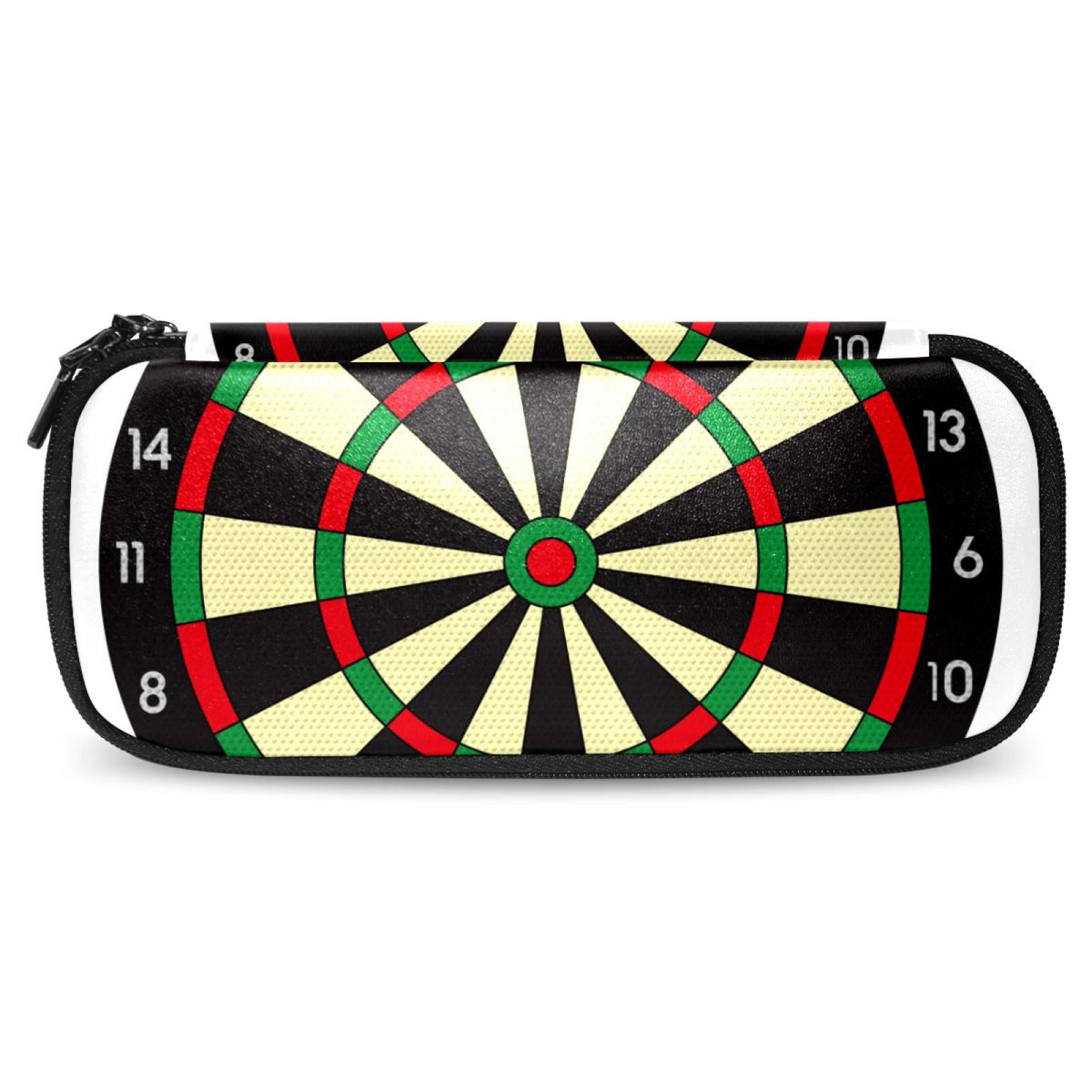Darts Game Pattern Stylish Leather Toiletry Bag Durable Travel