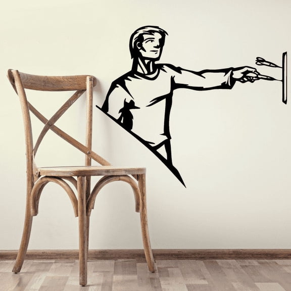 Darts Player Decal - 36 Inches