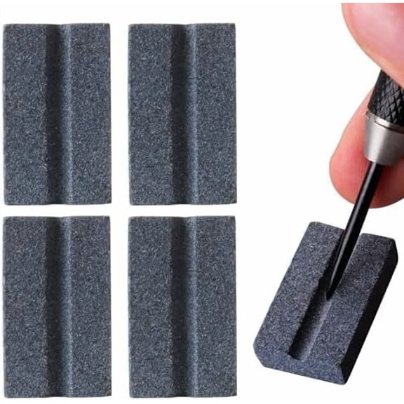 Darts V-Sharp Sharpening Stone,Dart Sharpener,Easy polishing and deburring, Long-Lasting Sharpness,Dart Accessories (4 Pack)