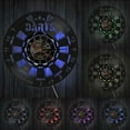 thumbnail image 1 of Darts Vinyl Record Wall Clock Man Cave Game Room Decoration Retro Wall Watch Dart Board Pub Bar Darts Game Night Club Wall Sign With LED, 1 of 7