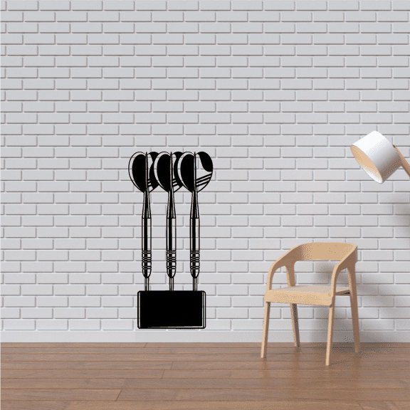 Darts in Block Decal - 36 Inches