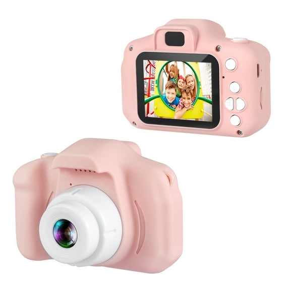 Dartwood 1080p Digital Camera for Kids with 2" Color Display Screen and Micro-SD Card Slot - Perfect Gift for Children (32GB SD Card Included) - Pink
