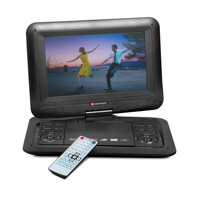 Dartwood Portable DVD Player with 10.1inch LCD Screen DVD and CD