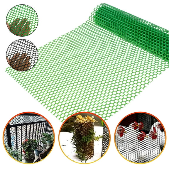 Daruoand 118" X15.7" Plastic Mesh Fence Floral Netting