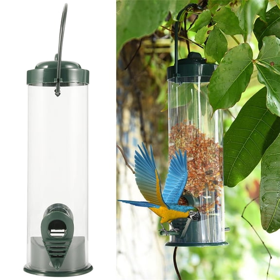 Daruoand Hanging Wild Bird Feeder with 2 Feeding Ports