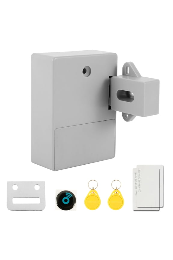 RFID Locks Kit ABS Compact Electronic Sensor Lock with 1 Lock Body 1 RFID Card/Label