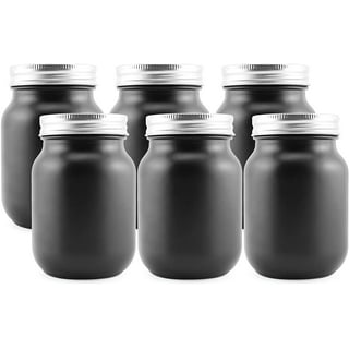 Darware 16oz Empty Candle Jars with Metal Lids (4-Pack), Fancy