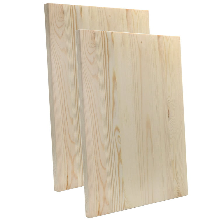 Darware Blank Wood Plaques (2-Pack, Unfinished), Natural Fir
