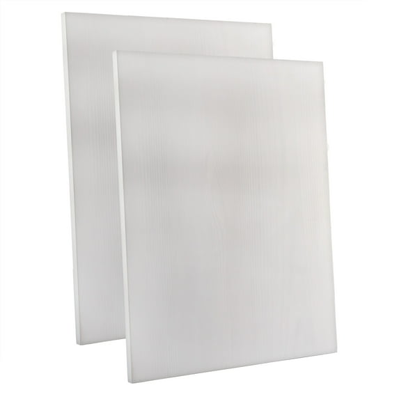 Darware Blank Wood Plaques (2-Pack, White, 12x16 Inch); Rectangular Wooden Signs for DIY, Crafts