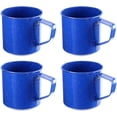 thumbnail image 1 of Darware Enamel Camping Coffee Mugs (Set of 4, 16oz, Blue); Metal Cups for Hiking, Travel, Fishing, Picnics, and Hunting; Lightweight and Portable, 1 of 7