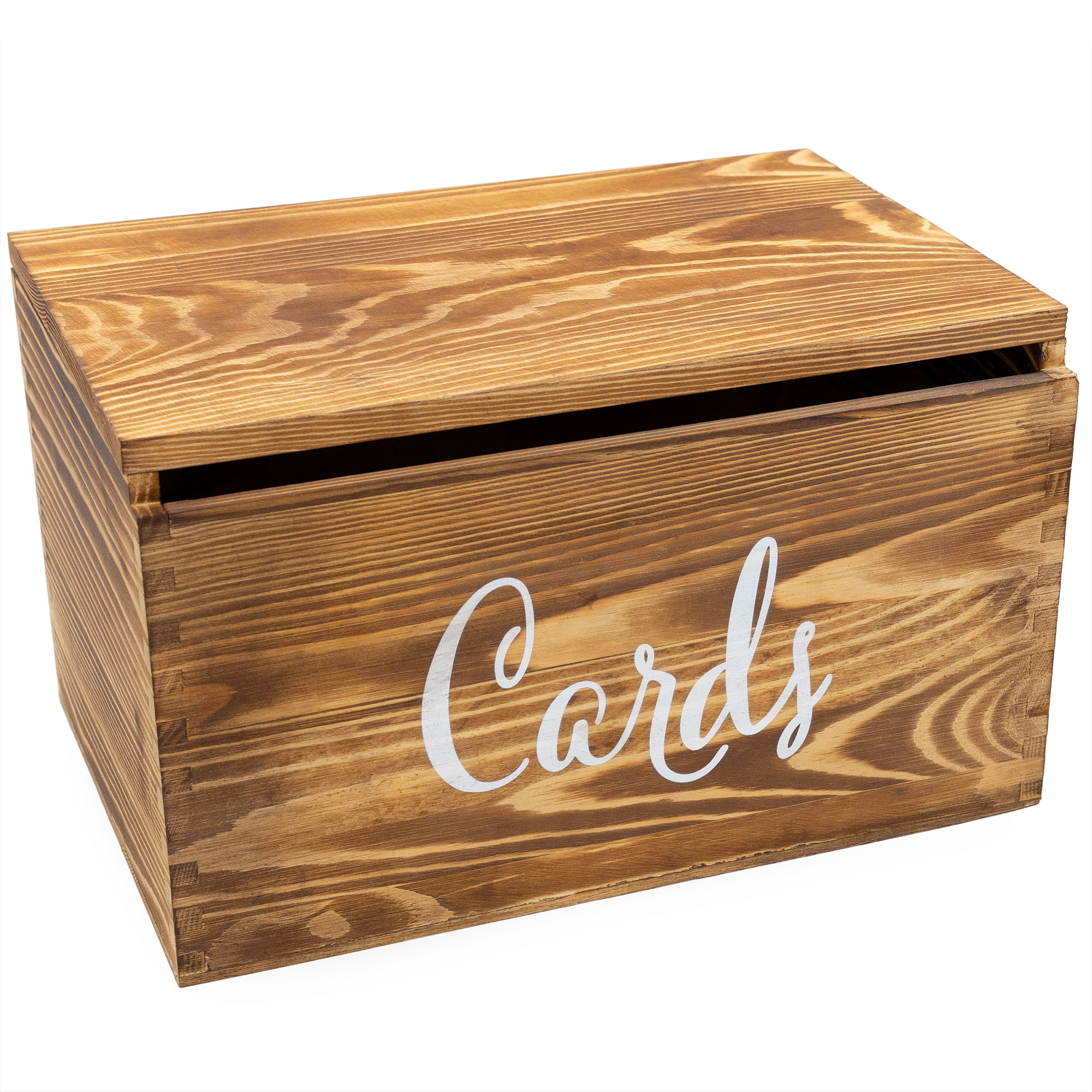 Darware Wooden Wedding Card Box for Receptions (Brown), Rustic