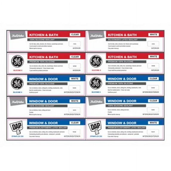 Darwill 224329 Caulk & Spray Foam CTB Spring 2017 POP Kit Contains Channel Cards