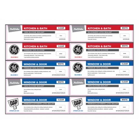 Darwill 224329 Caulk & Spray Foam CTB Spring 2017 POP Kit Contains Channel Cards