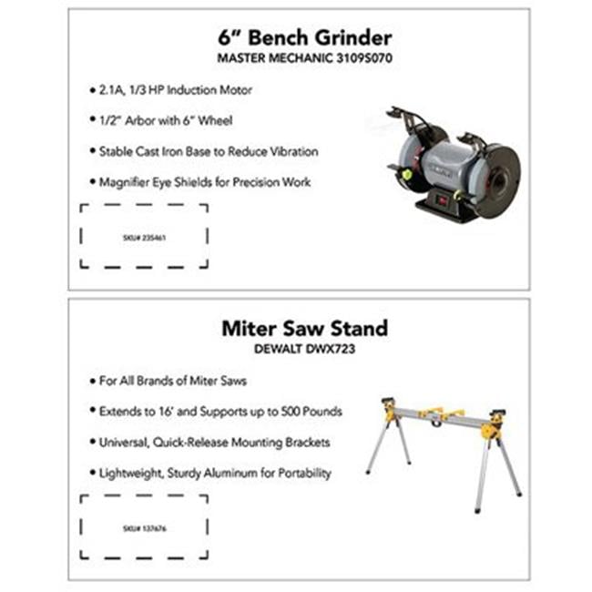 Darwill Stationary & Benchtop Tools Power Tool Product Cards - Walmart.com