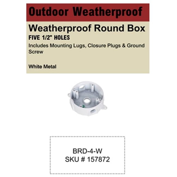 Darwill WEATHERPROOFBIN Weatherproof Bin Card 3.75 x 2.5 x 1 in.