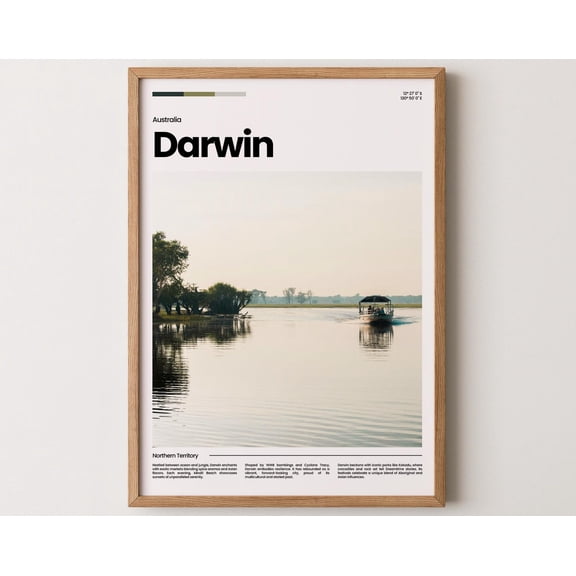 Darwin Poster, Darwin Print, Darwin Photo, Darwin Art, Australia Poster, Australia Print, Travel Poster Gift, 8x12 UNFRAMED