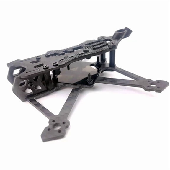 Darwin TinyApe FPV Drone Frame Kit for RC Drones, Carbon Fiber, 2.5in Paddle, 108mm Wheelbase, Black