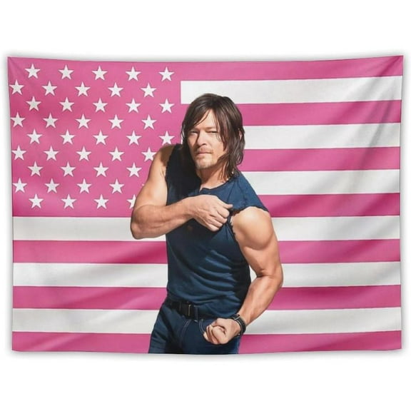 Daryl Funny Pink American Dixon Flag Tapestry Poster Bedroom Living Room Dormitory Wall Outdoor Garden Decor Aesthetic Merch
