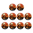 thumbnail image 1 of Darzheoy 10 Pcs Halloween Party Dinnerware Set Orange Black Pumpkin Themed Paper Dinner Plates Cups Halloween Disposable Tableware Party Supplies for Spooky Themed Party, 1 of 6