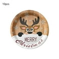 thumbnail image 1 of Darzheoy 10PCS Christmas Disposable Plates, Holiday Party Supplies for Dinner and Events, Festive Paper Plates for Family Gatherings, Decorative Tableware for Celebrations, 1 of 6