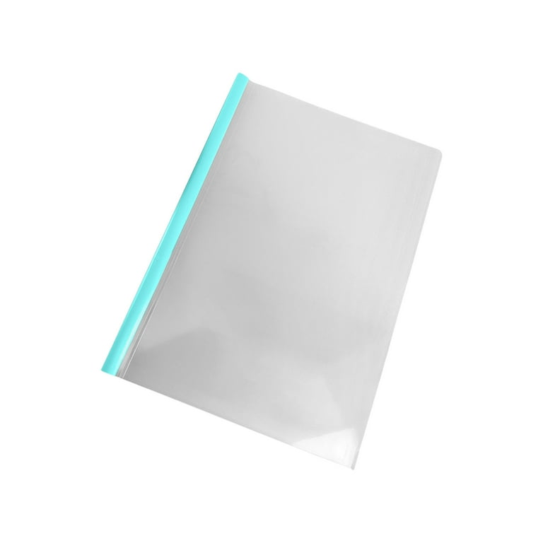 Darzheoy 10Pcs Clear Report Covers with Sliding Bar, 100 Sheet