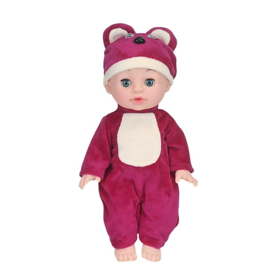 Darzheoy 13 inch Interactive Baby Doll, Realistic Baby Doll That Can Talk, Laughs, Pacifier Toy, Crying Baby Doll Cute Sounds, Talking Baby Dolls for Toddlers Girls Ages 2 +