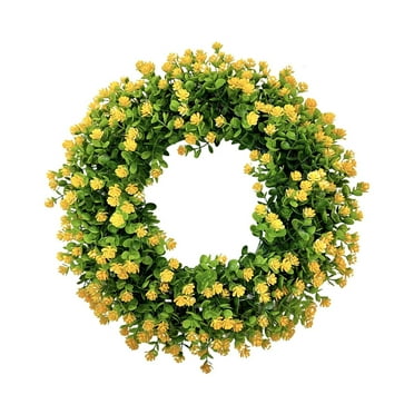 Darzheoy 17" Summer Wreaths for Front Door, Colorful Farmhouse Cottage Garland, Artificial Spring and Summer Wreath, Outdoor Home Decoration Party Wedding Decoration