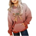 thumbnail image 1 of Darzheoy 2-13 Y Girls Gradient Color Crewneck Pullover Shirt Lightweight Sweatshirt Casual Loose Trendy Long Sleeve Tops, 1 of 3
