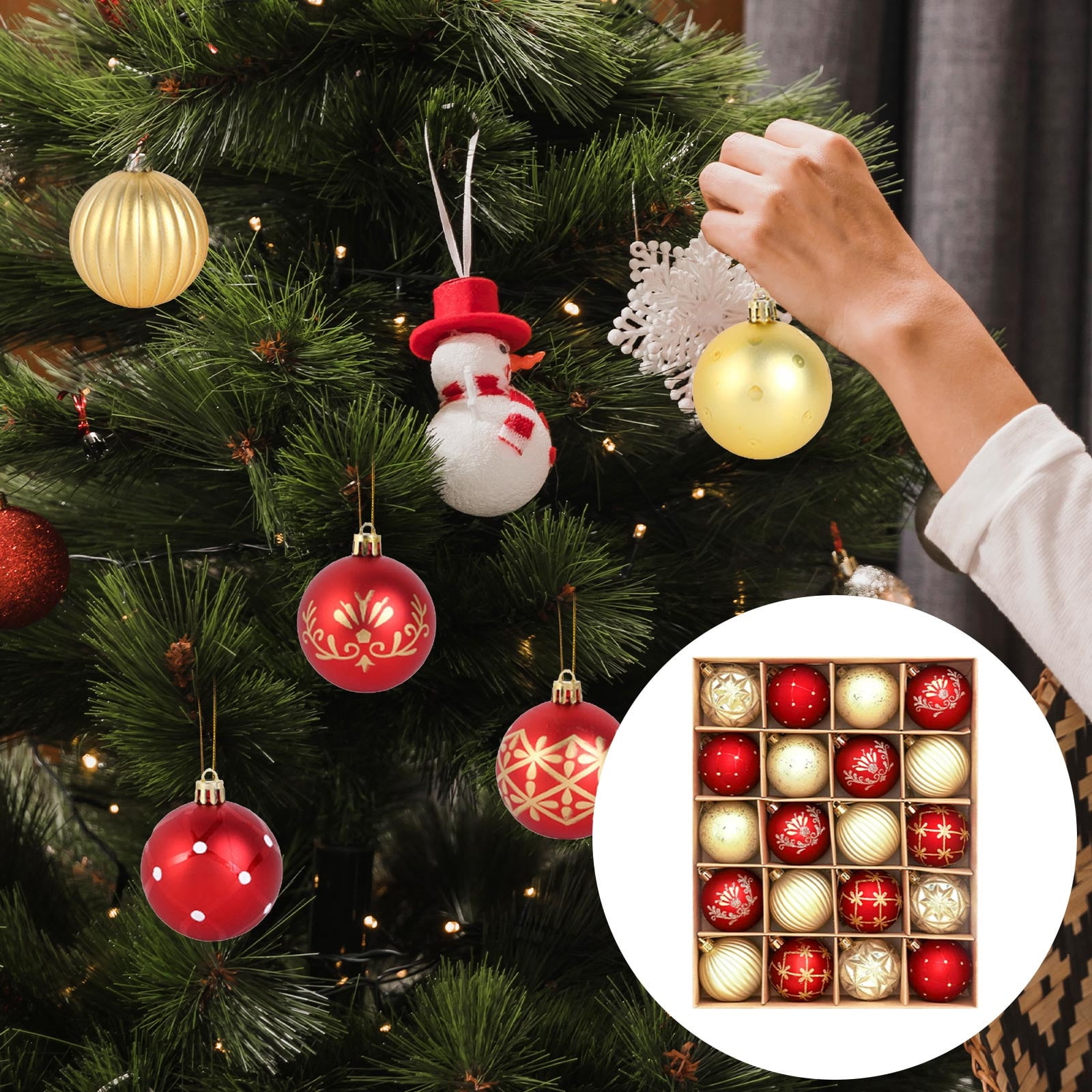 Football Christmas Tree Decor – Lighted Mini Sports Theme Tree, Fun Ball Table Decoration Figurine