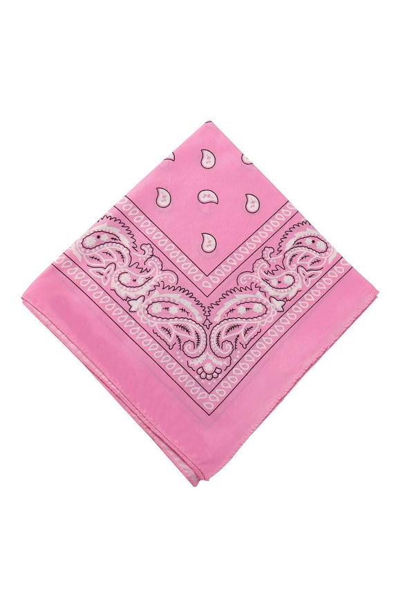 22 inch Cotton Paisley Bandana Multi Colored Set Cowboy Bandana Head Scarf Double-sided for Men & Women