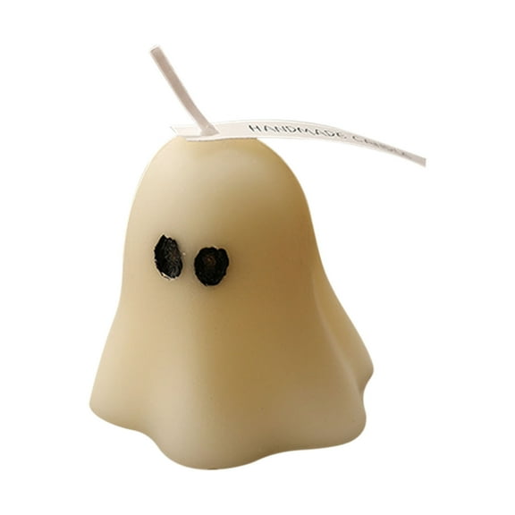 Darzheoy 2PC Halloween Ghost Candles Ghost Scented Candles White Candles Ghost Candles Gifts for Home Decor Halloween Party Bedroom Room Table Decorations