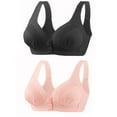 thumbnail image 1 of Darzheoy 2Pack Bras for Women Wire-Free Casual Solid Color Bras Vest Bra Adjustment Yoga Sports Bra L, 1 of 3