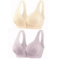 thumbnail image 1 of Darzheoy 2Pack Bras for Women Wire-Free Casual Solid Color Bras Vest Bra Adjustment Yoga Sports Bra XXL, 1 of 5