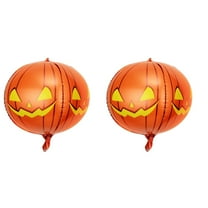 Darzheoy 2Pcs Pumpkin Balloons Halloween Pumpkin Decorations Inflatable Pumpkin Foil Balloons for Halloween Party Decorations