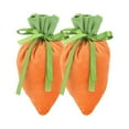 thumbnail image 1 of Darzheoy 2pcs Easter Carrot Drawstring Bags, Easter Gift Cute Bags Cloth Handbag Candy Bags Carrot Shaped Fabric Treat Gift Bags for Spring Easter Basket Stuffers Egg Outdoor Party Supplies, 1 of 7