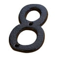 thumbnail image 1 of Darzheoy 3 Inch Iron House Number, Iron Black House Numbers for Outside, Metal Mailbox Numbers for Outside, Home Address Numbers for House, Matching Screws, 1 of 8