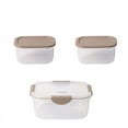 thumbnail image 1 of Darzheoy 3 PCS Food Storage Containers with Lids, Plastic Food Containers for Pantry & Kitchen Storage and Organization, BPA-Free, Leak Proof, Reusable, 1 of 9