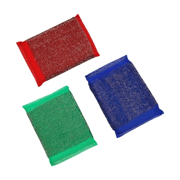 Darzheoy 3 Pack Steel Scrub Sponge Dish Wash Sponge Multi-Use Heavy Duty Scrub for Dishwashing Long Lasting Kitchen Sponge for Hard Surface Tools