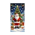 thumbnail image 1 of Darzheoy 35x71 Inch Christmas Door Cover with Santa Claus Pattern for Door Decoration Festival Party Home Decor, 1 of 6