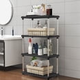 thumbnail image 1 of Darzheoy 4 Tier Plastic Storage Shelves, 31.4" Shelving Unit Storage Rack Organizer for Home, Garage, Basement, Shed and Laundry Room, 1 of 6